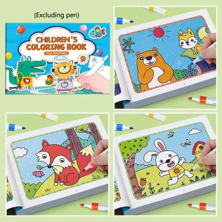 Boys%20Girls%20Children's%20Coloring%20Books%20Animals%20Baby%20Drawing%20Book%20School%20Early%20Education%20Toys%20Drawing%20Toy%20Notebook%20Notebooks%20Pads%20-%20Image%204