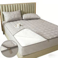 6 Sides Full Wrap Zipper Waterproof Quilted Microfiber Anti-mite Antibacterial Queen Mattress Protector Breathable Bed Cover. 