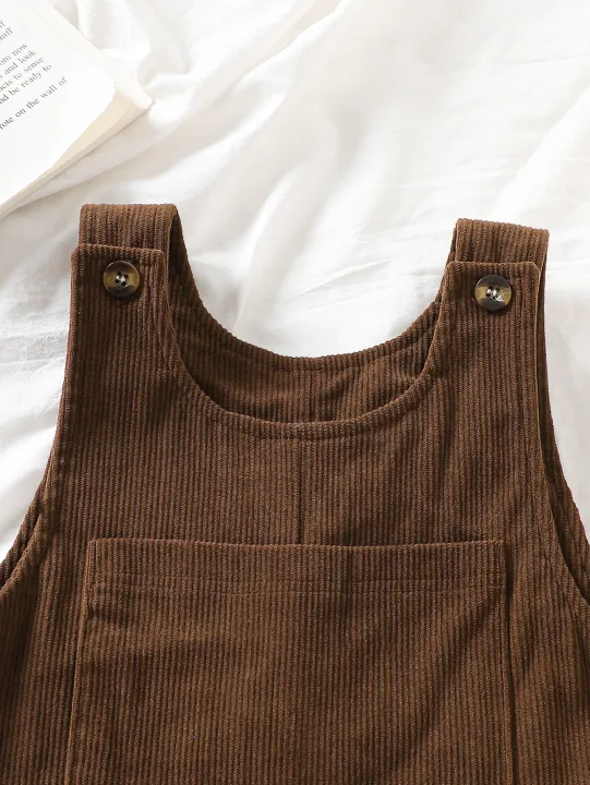 1%20Piece%20Set%20of%20New%20Spring,%20Autumn,%20and%20Winter%20Thickened%20Casual%20Korean-Style%20Corduroy%20Overalls%20for%20Baby%20Boys%20and%20Girls,%20Suitable%20for%20Toddlers%20and%20Young%20Children%20-%20Image%205