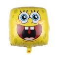 1pcs Cartoon square SpongeBob SquarePants expression Foil Balloons child Birthday Party Decoration Kids Toys Air Helium balloon. 