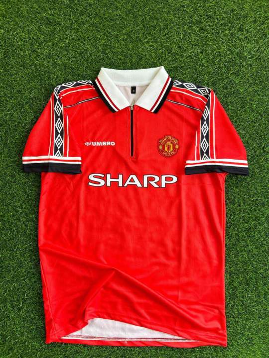 Premium Quality David Beckham Man United Sharp Retro Jersey