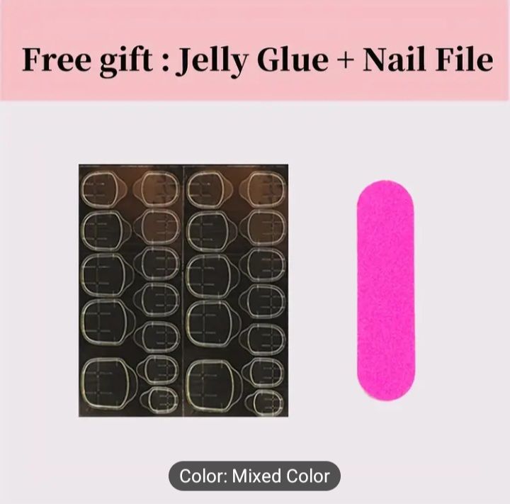 24%C2%A0French%20Gel%20Nail%20Tips%20-%20French%20Tip%20Nails%20Coffee%20Medium%20Almond%20Fake%20Nails%20for%20Nail%20Art%C2%A0With%20Glue%20Stickers%20Nail%20File%20-%20Image%204