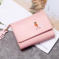 2024 new Japan and South Korea cute little animals girls small fresh short wallet simple student small wallet wallet. 