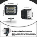 4"LED Work Light Mini Offroad LED Bar Spot Flood Combo LED Light for Car Truct Boat Suv Atv Tractor 45W Spotlight LED Light Bar. 