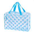 Transparent Polka Dot Women's Makeup Bag Waterproof PVC Cosmetic Bag Portable Women Storage Bag Toiletries Female Wash Bag. 