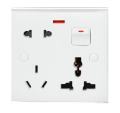6 Pin Multi with Type I, 2 Pin and 3 Pin Combined Function Universal Socket with Switch 6Pin Multy. 