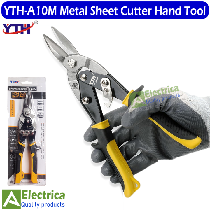 YTH-A10M Sheet Metal Snip Aviation Scissor Iron Plate Cut Shear StainlessSteel Integrated Ceiling Household tool industrial industry work Hand Tool by Electrica