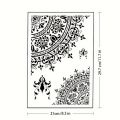 Mandala PET Stencil – Reusable Geometric Art Template for Wall Painting & DIY Crafts. 