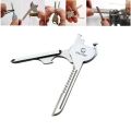 Edc Gear Mini Utility Key Shape Ring Pocket Opener Screwdriver Keychain Kit Tool Survive Multi Tactical Multipurpose Knife. 