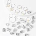 28Pcs Hair Braids Cuffs Hair Charms Dreadlock Jewelry Braid Jewelry Braid Rings Braid Decorations Jewelry For Hair Dreadlock. 