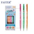0.38mm fast point pen blue ink (fruit fruity Korean production) 3-6-12 stick Pen Press faster CX-916 Fan Pen good pen cute pens. 