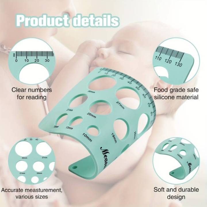 Nipple%20Ruler%20for%20Flange%20Sizing,%20Soft%20Flexible%20Silicone%20Measurement%20Tool%20for%20Breast%20Pump%20Sizing,Easy%20to%20Use%20for%20Pumping%20-%20Image%203