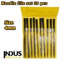 Needle File set 10 pcs 4mm× 140mm. 