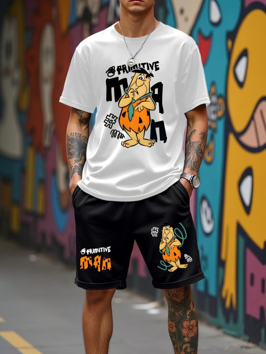 2025%20summer%20new%20graphic%20men's%20suit%20High%20street%20top%20and%20shorts%20Comfortable,%20soft,%20breathable,%20lightweight%20and%20quick%20dry%20sweat%20abs%20-%20Image%203