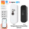 Tuya Zigbee/wifi Temperature Humidity Sensor Smart Home Device Compatible with  Home Alexa for Environmental Monitoring. 