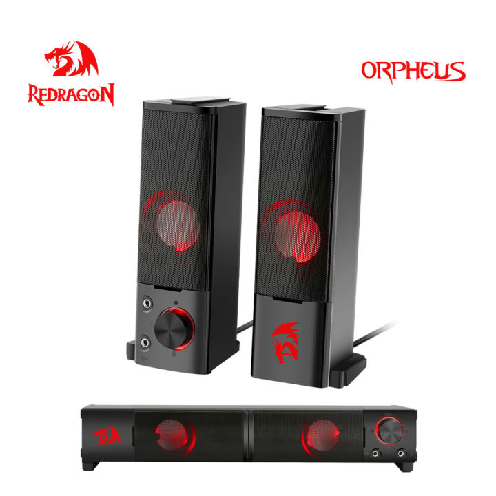 REDRAGON GS550 Orpheus aux 3.5mm stereo surround music smart speakers column sound bar computer PC home notebook TV loudspeakers