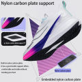 Men Running Shoes Professional Marathon Carbon Board Running Shoes Shock Absorption Stable Support Women Breathable Sports Shoes. 