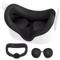 Face Pad Cover for Oculus Quest 2 with Lens Covers Protectors Washable VR Silicone Covers for Meta Quest 2 VR Accessories. 