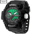 Fashion Sport Watches Men Shock Resistant  Wristwatch LED Alarm Stopwatch Clock Military  Men Watch. 