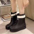 Lady Summer Rain Boots Fashion Non-slip Upgrade Waterproof Rain Boots Women Camping Outdoor Hiking School Rainy Days. 