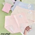 Authentic Girlswear Mall 1 Piece Imported Premium Women's Soft Cotton Breathable Underwear Period Panty Underwear Extended Leak-proof knitted Panties. 