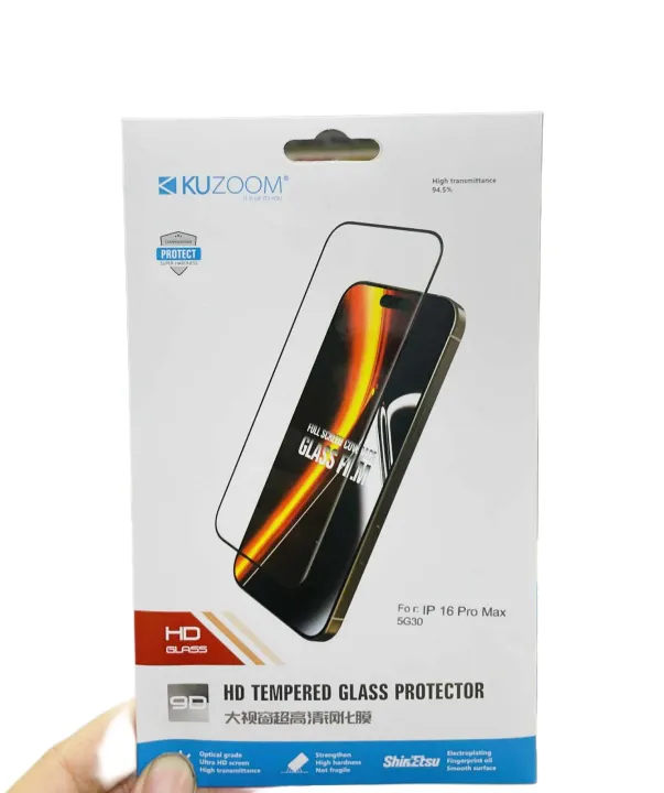 iPhone%2017%20Pro%20Max%20/16%20Pro%20Max%20/%2015%20Pro%20Max%20/14%20Pro%20Max/%2013%20Pro%20Max/12%20pro%20max/17%20Pro/16%20Pro/15%20Pro/14%20Pro/13/14%20%20KUZOOM%203D%20Curved%20Full%20HD%20Clear%20Tempered%20Glass%20Screen%20Protector%20Film%20For%20Apple%20iPhone%20Screen%20Protector%20-%20Image%203