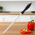 Sharpener Rod Professional Carbon Steel Knife Durable Knife Grinder with ABS Handle Sharpening Blade Rod Knife Kitchen Tool. 