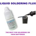 Original 10ml Steel Soldering FLUX-Liquid Soldering Flux for steel metel copper and barass Sky Bolt Liquid Soldering Flux- Soldering Paste - No need Spot welding machine for 18650 Cells. 