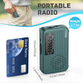 Mini Portable Radio AM FM Battery Powered Longest Lasting Best Reception with Headphone Jack for Running Walking Emergency Use. 