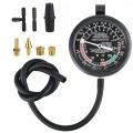 Automotive Manometer Vacuum Pressure Tester Motorcycle Car Cylinder Fuel Exhaust System Oxygen Sensor Test Gauge 4pcs Adapter. 