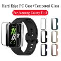 Tempered Glass Case For Samsung Galaxy Fit 3 Full Coverage Cover Screen Protector Bumper For Samsung Galaxy Fit3 Accessories. 