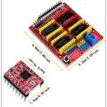 Arduino CNC Shield Expansion Board V3.0 with A4988 Stepper Motor Driver for Engraver 3D Printer.For robotics and robotic arm. 