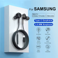Original Type C Wired Headphone For In-ear Earbuds Samsung S25 S24 S23 S22 S21 S20 3.5mm Jack Note10 Xiaomi Huawei VIVO Earphone.