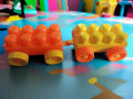 Jumbo Building Blocks for Kids, Big Size Construction Blocks with Wheels, Educational Creative Building Bricks Toy, Interlocking DIY Building Blocks Set for Boys & Girls, STEM Learning & Sensory Play Toy. 