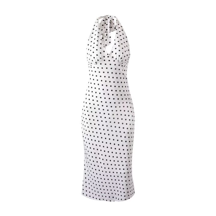 2024%20Summer%20New%20Women's%20French%20European%20and%20American%20Wave%20Point%20Sleeveless%20Hanging%20Neck%20Printed%20Temperament%20Strap%20Dress%20-%20Image%202