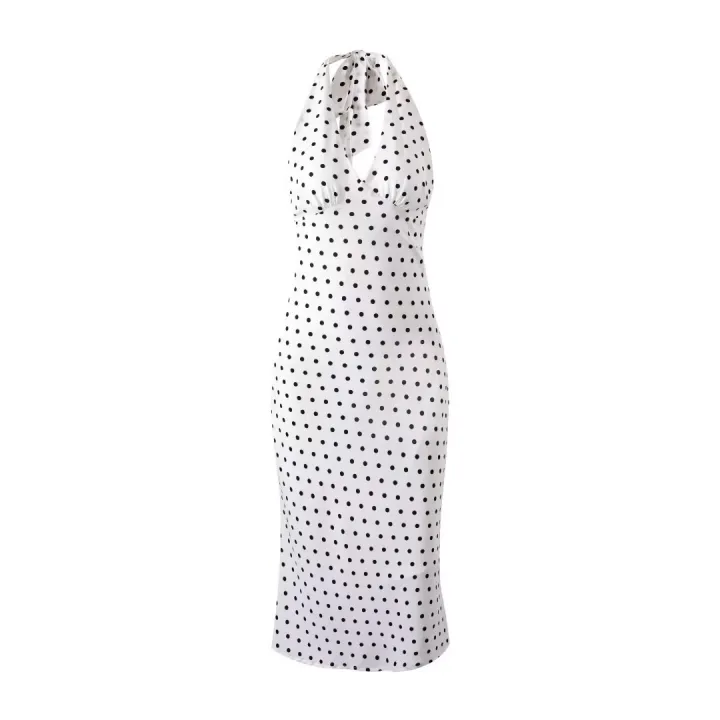 2024%20Summer%20New%20Women's%20French%20European%20and%20American%20Wave%20Point%20Sleeveless%20Hanging%20Neck%20Printed%20Temperament%20Strap%20Dress%20-%20Image%202