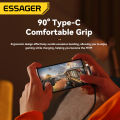 Essager PD 2 in 1 USB A Cable 90 Degree Angle Type C/Lightning Fast Charging Cable For iPhone 16 15 14Pro Max iPad .