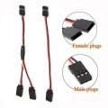 1PCS 15/30/50cm RC Servo Extension Cable 1to1 1to2 1to3 1to4 for Futaba JR Male to Female RC Model. 