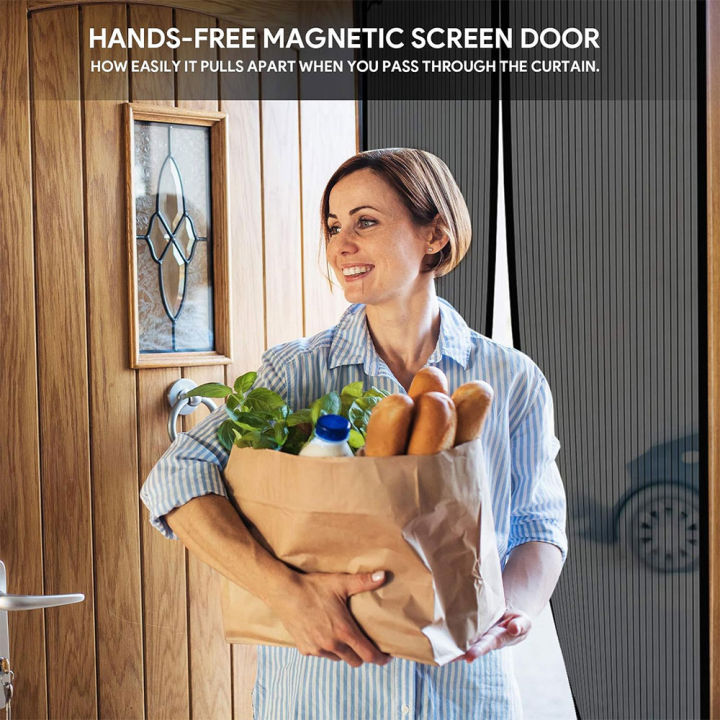 Magnetic%20Screen%20Door%20Net%20Self%20Closure%20Pets%20Dog%20Friendly%20Durable%20Fiberglass%20Mesh%20Curtain%20Keep%20Bugs%20Mosquito%20Out%20For%20Bedroom%20Door%20-%20Image%205