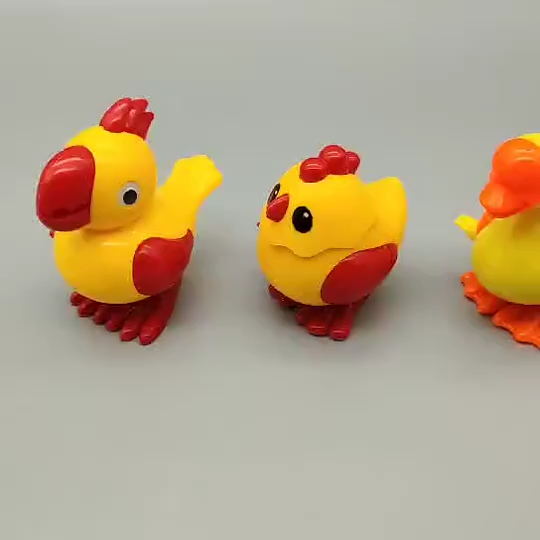 3Pcs Wind-Up Chick Toy Set – Clockwork Jumping Chicken Toys for Toddlers | Key Operated Chabi Wale Khilone | Battery-Free Easter Basket Fillers, Goody Bag Gifts & Party Favors for Kids