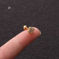 1PC 18G Tower Heart Flower Star  Stainless Steel Barbell Piercing CZ Ear Tragus Cartilage Helix Snug Piercing Stud. 