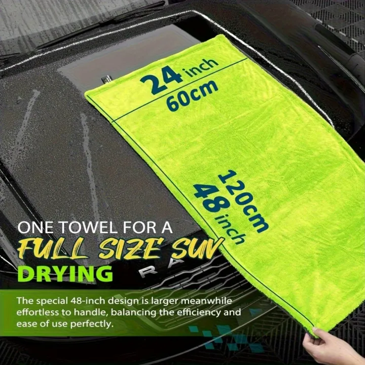 1400GSM%20Full-Size%20SUV%20Truck%20Drying%20Towel%20Double-Sided%20Microfiber,%20Twisted%20Yarn%20Technology,%20High%20Absorbency%20And%20Scratch-Resistant%20-%20Image%205