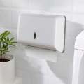 Tissue box holder paper towel dispenser wall mounted for bathroom and kitchen white color AZ. 