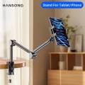 Lazy Phone Holder 360° Rotating Tablet Stand Holder Adjustable for iPad Cellphone 4-13 inch Bed Floatable Arm Clip Stand. 