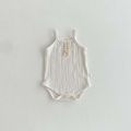 INS summer baby pit lace double button sling jumpsuit, baby girl simple and comfortable jumpsuit.