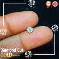 Nose Pin Nosepin For Women With Diamond Cut Zircon Stone Standard Design Nakful Traditional Gold Nose pin. 