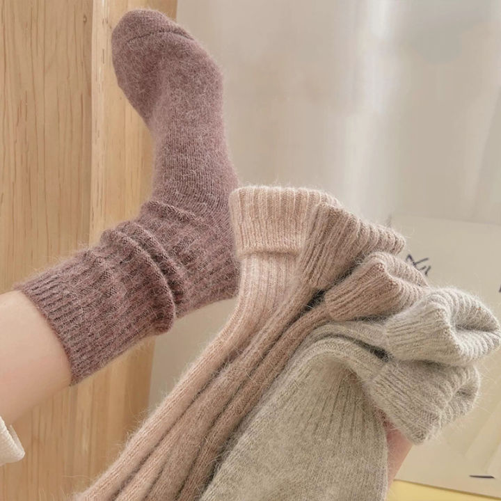 New%20Winter%20Socks%20Women%20Cashmere%20Wool%20Thicken%20Warm%20Women%20Socks%20Sox%20Japanese%20Fashion%20Harajuku%20Solid%20Color%20Thermal%20Long%20Socks%20-%20Image%202