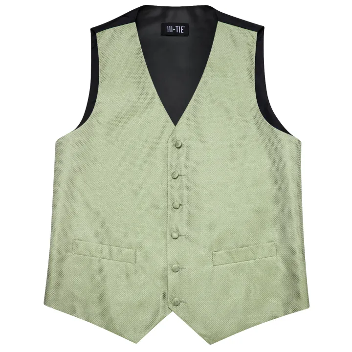 Sage%20Green%20Solid%20Floral%20Mens%20Suit%20Vests%204PC%20Woven%20Blue%20Waistcoat%20Tie%20Pocket%20Square%20Cufflinks%20Business%20Wedding%20Dress%20Waist%20Jacket%20-%20Image%205