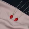 Special Gift for Your Lover  Heart pendant pair (With Box). 
