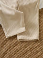 1 Piece Set of New Spring, Autumn, and Winter Thickened Casual Korean-Style Corduroy Overalls for Baby Boys and Girls, Suitable for Toddlers and Young Children. 